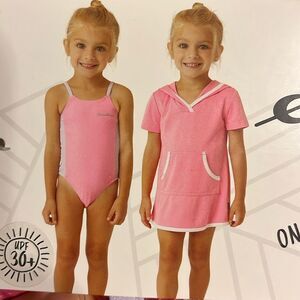 Eddie Bauer Swimsuit and Cover up Pink Size 2T